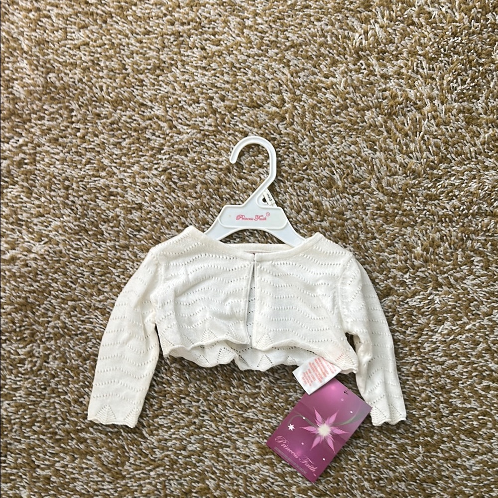 White Kids Cardigan